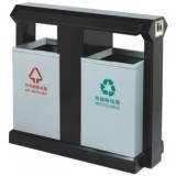 學(xué)院環(huán)保分類(lèi)鋼制垃圾箱