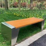 公園景區塑木公共休閑座椅