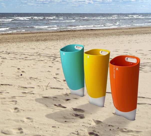 海灘垃圾桶成海灘上的環(huán)保神器