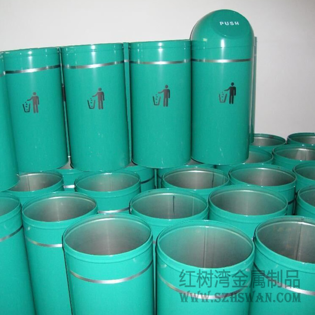 農(nóng)業(yè)銀行鐵皮烤漆垃圾桶