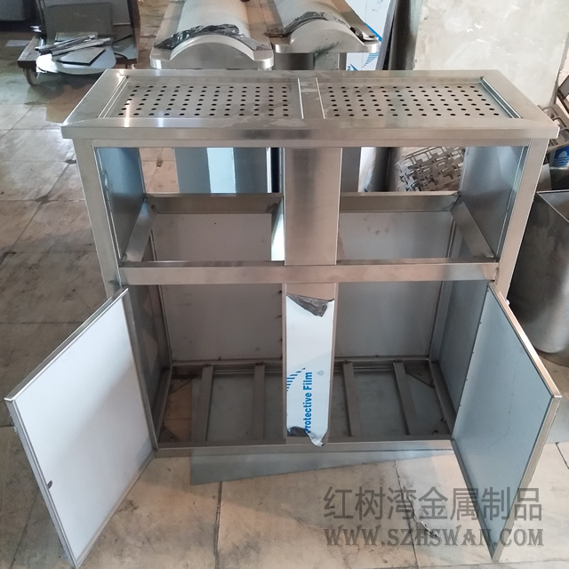 分類不銹鋼垃圾桶圖片