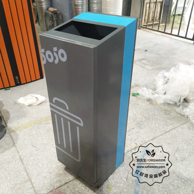 方形不銹鋼垃圾桶圖片003