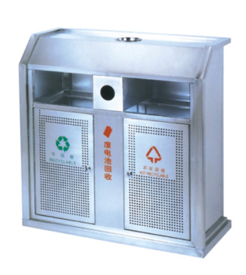 常用城市環(huán)保不銹鋼分類垃圾箱