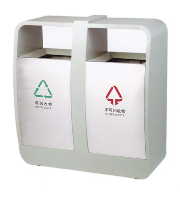 不銹鋼分類環(huán)保垃圾桶