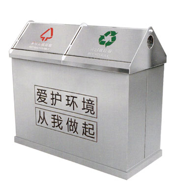 不銹鋼戶外小區分類垃圾桶
